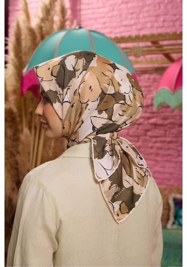 İpekhan Marrakech Koleksiyon Soft Eşarp 1209 - 09 Kahverengi Kahverengi-09