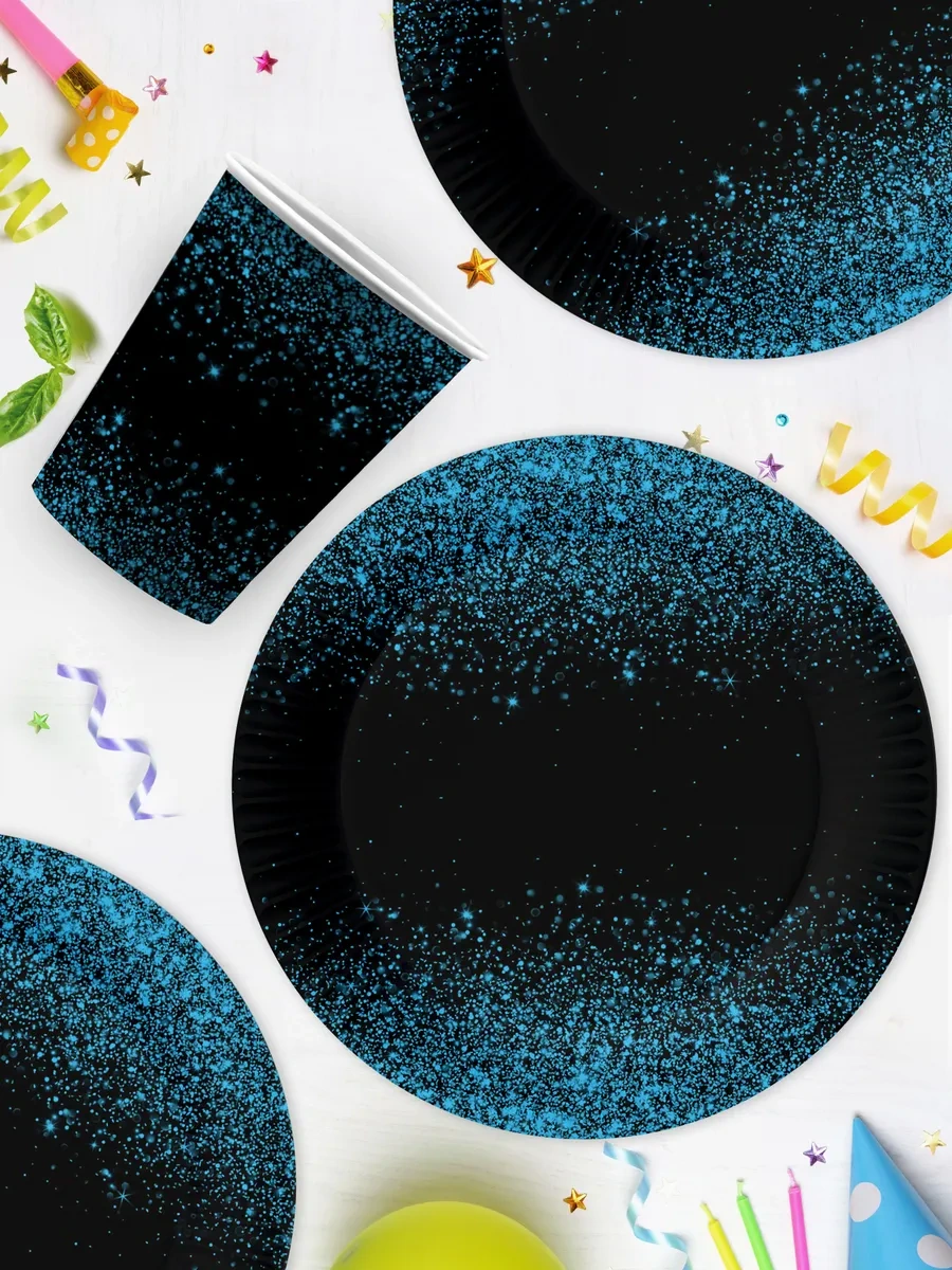 Nd Plej Tek Kullanımlık Bardak Ve Tabak Seti Parlak Siyah 398965531 25