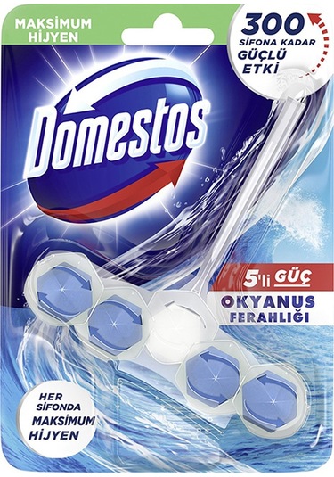 Domestos 5'li Güç Okyanus Ferahlığı Tuvalet Bloğu 50 G