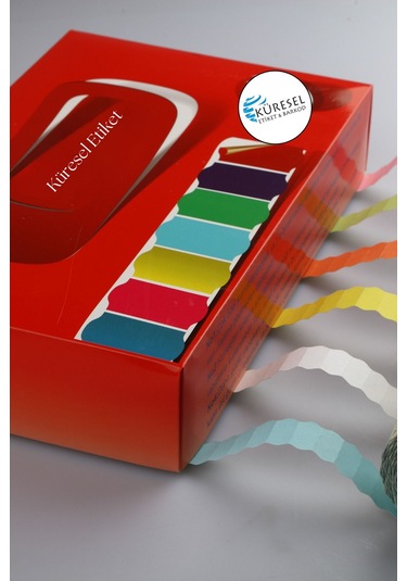 Meto Etiket Kırmızı 42 Rulo 42x1500 A7 Fiyat Etiketi Tabanca Etiketi 1