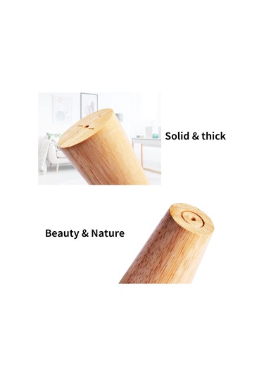 4 Adet 8 Cm Masif Ahşap Dolap Ayak Desteği Ahşap Mobilya Ayakları, Montaj Plakası, Vidalar Ve Sabit Plaka İle Masif Ahşap Yedek Ayaklar Diğer