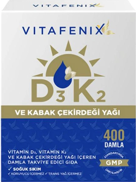 Vitafenix D3k2 400 Damla 20 Ml