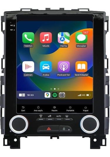 Renault Megane 4 Android Multimedya Sistemi 2016-2024 Cadence 4/64 Tesla