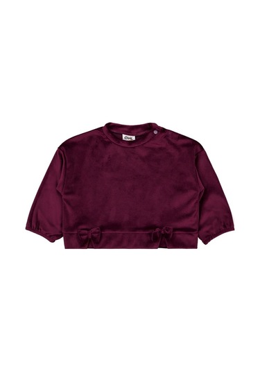 Civil Baby Fiyonklu 6-18 Ay Sweatshirt - Lila Pancar Moru