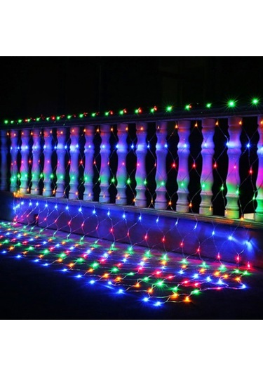 Gajeena Dış Mekan Su Geçirmez Renkli Aydınlatma 220v Av Ağı Işığı Noel Düğün Parti Dekorasyonu 1.5m X 1.5m Diğer