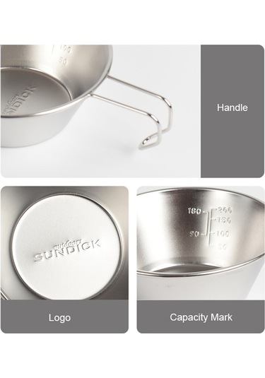 Artfulabode Yürüyüşü, Taşınabilir Sofrası, Sierra Piknik Paslanmaz Metalik Mekan Kupası Kupa Kaseleri Kamp İle Dış Diğer Depolama Dağ Çelik Çantası, Barbekü, Adet 4 310ml Nc Metalik