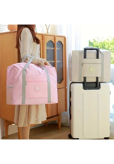 Hightower Yeşil Büyük Kapasiteli Seyahat Çantası Katlanır Portatif Giysi Depolama Çantası Yeşil