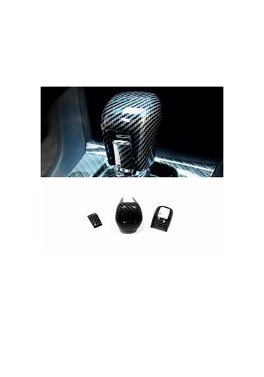 Civic Fc5 Fk7 İçin Uyumlu Karbon Desenli Vites Topuzu Tam Kaplama 2016-2021 Tam Set Karbon - Siyah