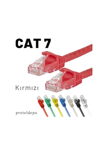 Irenis Cat7 Kablo Ethernet Network Internet Lan Ağ Kablosu 15 M Sarı