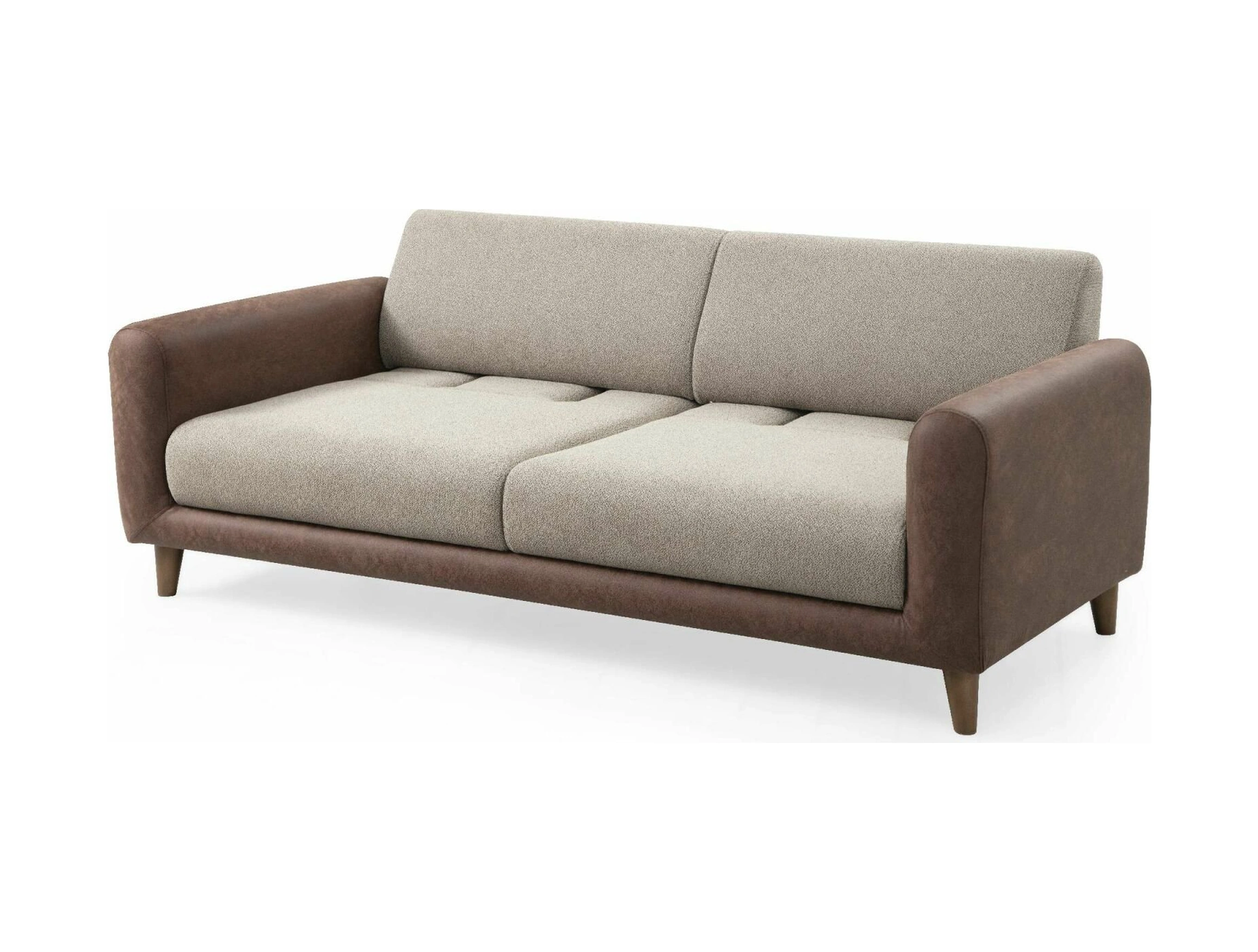 Sare 3lü Koltuk Kahve Açık Kahverengi