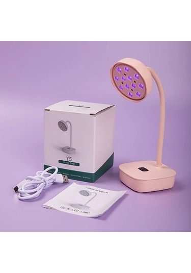 Willowhaven Pembe Otomatik Sensörlü 360 Esnek Kablosuz Manikür Lambası Jel Tırnaklar İçin Şarj Edilebilir Led Işık 2 Zamanlayıcı