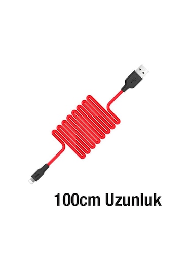 Hoco X21 Usb To Lightning 2A Silikon Hızlı Şarj Ve Data Kablosu