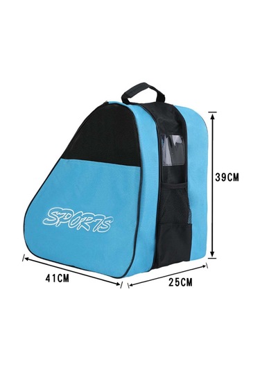 Suntek Paten Çantası Taşıma Büyük Kapasiteli Yetişkinler Mavi