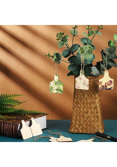 120 Adet Kendin Yap El Sanatları Noel Partisi Dekoru İçin Tamamlanmamış İnek Kulak Etiketleri