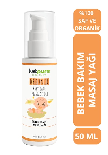 Bebek Bakım Ve Masaj Yağı Organik - Doğal İçerik 50ml