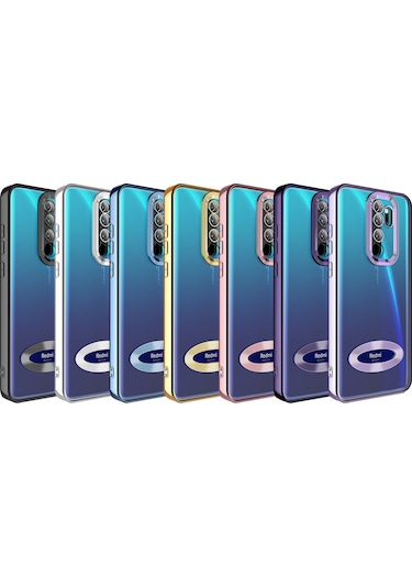 Xiaomi Redmi Note 8 Pro Kılıf Kamera Korumalı Logo Gösteren Zore Omega Kapak