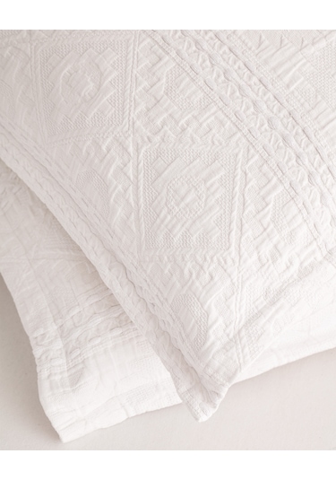 Madame Coco Ethnique King Kişilik Yatak Örtüsü 8682116984003 Beyaz