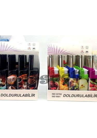 Novahub İtalyano Desenli Mutfak Çakmağı 25 Adet Çok Renkli