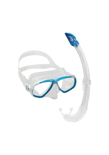 Cressi Perla Maske Mexico Şnorkel Seti Clear-blue Çok Renkli