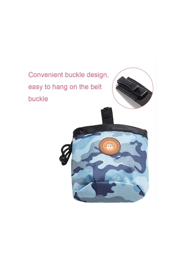 Çok Fonksiyonlu Pet Eğitimi Kamuflaj Aperatifler Çanta Taşınabilir Köpek Yürüyüş Kemer Çantası Siyah Beyaz