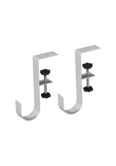 Suntek Çanta Askı Kancası Yemek Masası Yatak Odası Ev Uygun Masa Kancası Beyaz 2 Adet Çok Renkli