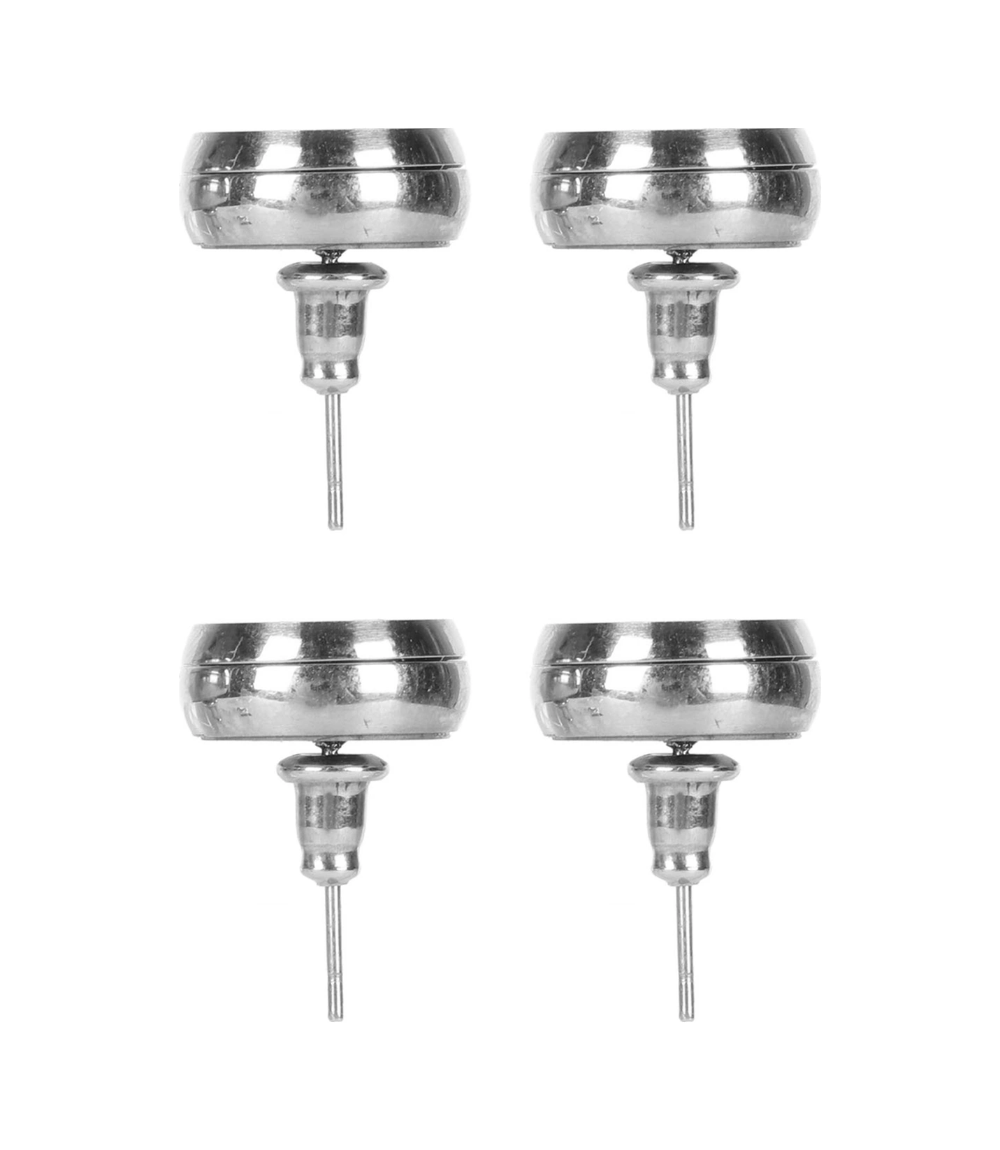 Wezone Stainless Steel Aromatherapy Diffuser Earrings - Yoga Ve Meditasyon İçin Duşakabin Uyku Gönüllü Kokulu Küçük Küpe 4 Adet Diğer