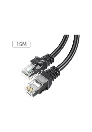 Essager 1000 Mbps Cat6 Ethernet Kablosu 15 Metre - Yuvarlak Tel Round Wire