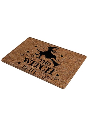 Suntek Komik Kapı Mat Giriş Kaymaz Kauçuk Arka Paspas Halı Cadı