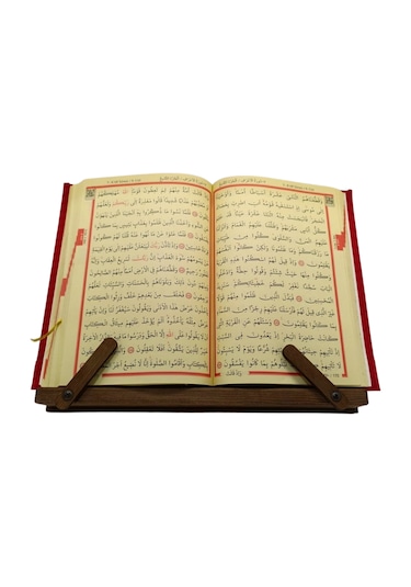 Münzevi Masaüstü Ahşap 5 Kademeli Rahle/kitap Tutucu