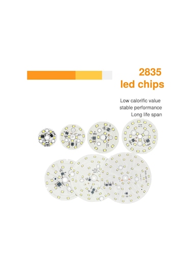 2 Adet  Çip 3w 5w 7w 9w 12w Smd 2835 Ac 220v-240v 90 Lümen/w 220v 12w 2pcs