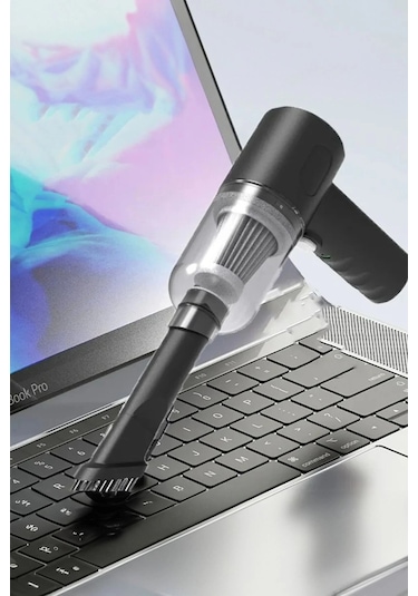 Yeni Nesil Şarjlı Kablosuz Vakumlu El Araba Süpürgesi Araç Ev Ofis Süpürgesi 3 İn 1