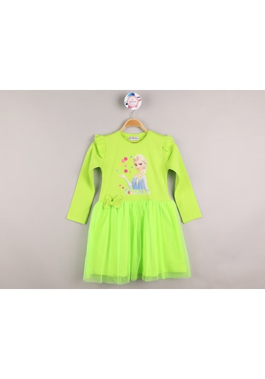 Kız Çocuk Tüllü Elbise 00305 Yeşil