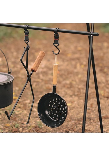 Xindoker Kışlak Mini Taşınabilir Mangal Ocağı, Hızlı Ve Güvenli Kömür Ateşleyici, Isı Yalıtımlı Ahşap Kolu İle Dış Mekan Kamp Fırını Çok Renkli