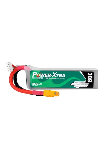 Power-xtra Px1800xt4s - 4s1p - 14.8v 1800 Mah Li-polymer Pil -80c