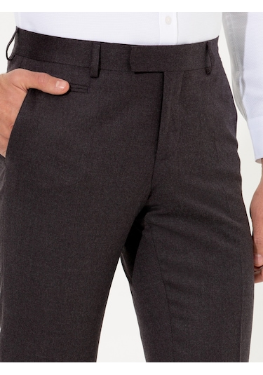 Cacharel Bordo Slim Fit Kumaş Pantolon Kırmızı