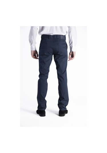 Sposo 128 Dar Kalıp Normal Bel Pamuk Likralı Lacivert Erkek Pantolon Lacivert