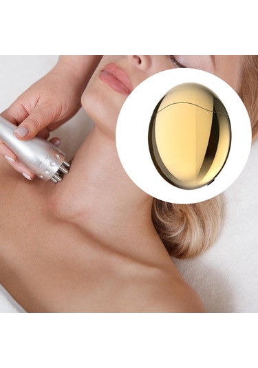 Suntek Yüz Tonlama Cihazı Isıtmalı Titreşimli Masaj Aleti Altın