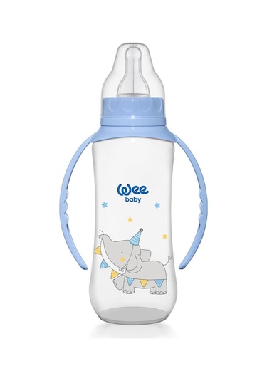 Wee Baby Klasik Kulplu Pp Biberon 150 Ml ve 270 Ml Biberon Seti - Mavi