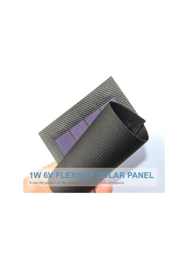 Pazly 1w 6v Esnek Güneş Paneli - Su Geçirmez, Taşınabilir Kamp Bahçe Için Led Aydınlatma