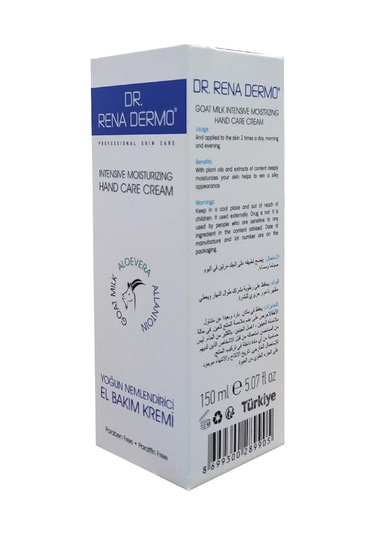 Dr. Rena Dermo Keçi Sütlü Yoğun Nemlendiricili El Bakım Kremi 150 ML
