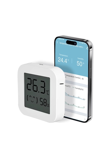 Xindoker Akıllı Bluetooth Sıcaklık Ve Nem Ölçer İle Gerçek Zamanlı İzleme Ve Uyarı Sistemi