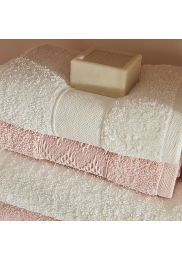 Karaca Home Vera %100 Pamuk Aile Banyo Seti Pudra-bej 200.22.05.0284