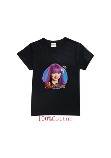 Mınıso Çocuk Karikatür Baskılı T-shirt - Erkek Ve Kız Çocuklar İçin Casual Tişörtroyal Blue Royal Blue