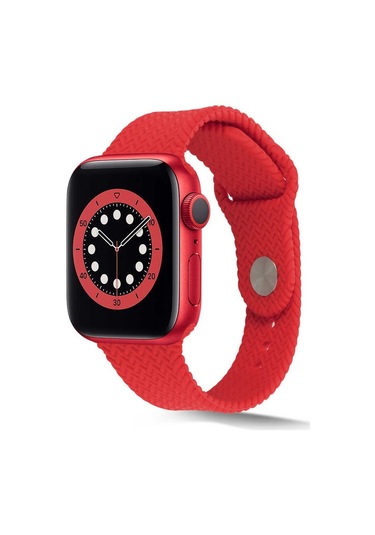 iOS Uyumlu Watch Kordon 4 5 6 7 Se 38 40 41 42 44 45 Mm Silikon Örgü