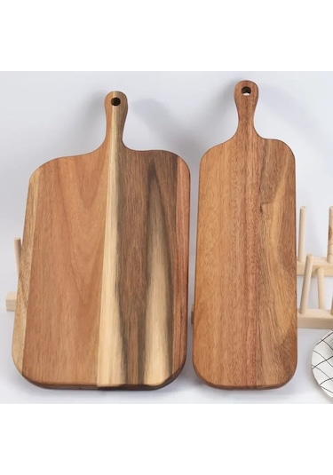 Liangmei Uzun Saplı Akasya Ahşap Kesme Tahtası Katı Ev Ahşap -