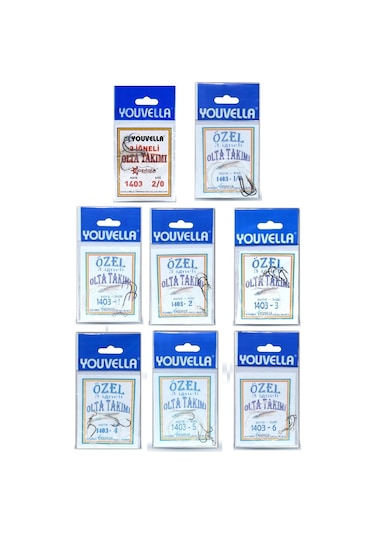 Youvella 1403 Hazır 3 İğneli Yemli Takım No:2/0