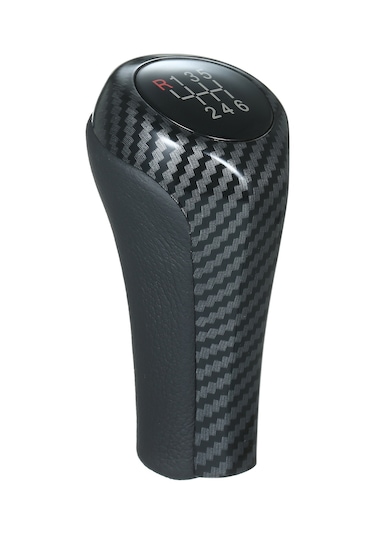 Mufunye Bmw İçin Karbon Fiber Desenli Işıklı 6 Vites Manuel Vites Kolu Başlığı Kırmızı