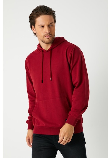 Comeor Erkek Bordo Basic Kapüşonlu Regular Fit Normal Kesim 2 İplik Kumaş Günlük Sweatshirt Bordo Comeor Erkek Bordo Basic Kapüşonlu Regular Fit Normal Kesim 2 İplik Kumaş Günlük Sweatshirt Bordo