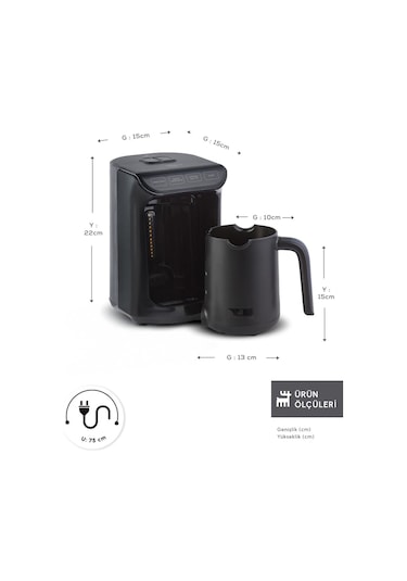 Karaca Hatır 5 Fincan Kapasiteli Közde Türk Kahve Makinesi