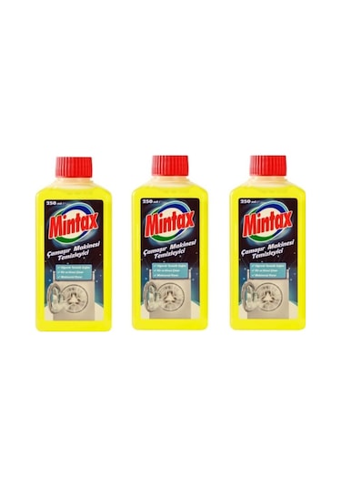 Mintax Çamaşır Makinesi Temizleyici 250 Ml X3